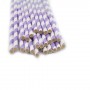 Paper Straws - Pastel Purple Stripes x25